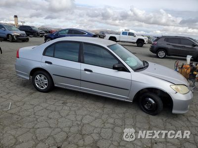Czwarte zdjęcie samochodu z boku: 2004 HONDA CIVIC DX VIN:2HGES16494H533967 - miniatura