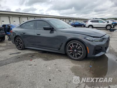 Czwarte zdjęcie samochodu z boku: 2023 BMW M440XI GRAN COUPE VIN:WBA13AW09PFP18742 - miniatura