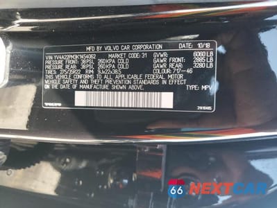 Zdjęcie 13 z 13 samochodu: 2019 VOLVO XC90 T6 R-DESIGN VIN:YV4A22PM3K1454062 - miniatura