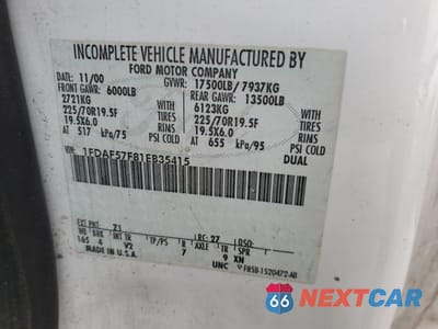 Zdjęcie 12 z 12 samochodu: 2001 FORD F550 SUPER DUTY VIN:1FDAF57F81EB35415 - miniatura