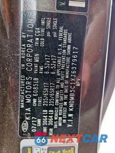 Zdjęcie 14 z 14 samochodu: 2018 KIA SEDONA LX VIN:KNDMB5C1XJ6379617 - miniatura
