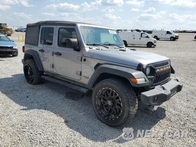 Czwarte zdjęcie samochodu z boku: 2018 JEEP WRANGLER UNLIMITED SPORT VIN:1C4HJXDG7JW152470 - miniatura