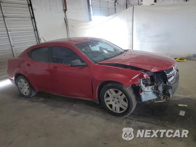 Czwarte zdjęcie samochodu z boku: 2013 DODGE AVENGER SE VIN:1C3CDZAB3DN637192 - miniatura
