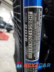 Zdjęcie 9 z 9 samochodu: 2016 HONDA VT1300 CX VIN:JH2SC6127GK101531 - miniatura