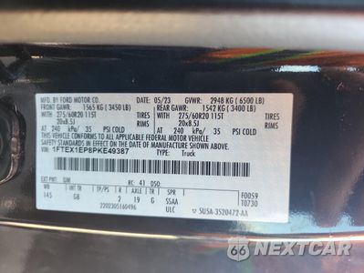 Zdjęcie 12 z 13 samochodu: 2023 FORD F150 SUPER CAB VIN:1FTEX1EP8PKE49387 - miniatura