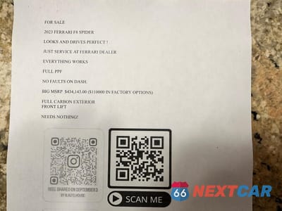 Zdjęcie 10 z 15 samochodu: 2023 FERRARI F8 SPIDER VIN:ZFF93LMA0P0XXXXXX - miniatura