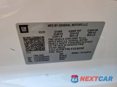 Zdjęcie 12 z 12 samochodu: 2020 CHEVROLET SILVERADO K2500 HEAVY DUTY LTZ VIN:1GC4YPEY5LF219250 - miniatura