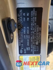 Zdjęcie 13 z 13 samochodu: 2008 KIA RONDO LX VIN:KNAFG526787166827 - miniatura