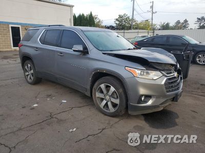 Czwarte zdjęcie samochodu z boku: 2019 CHEVROLET TRAVERSE LT VIN:1GNEVHKW8KJ228288 - miniatura