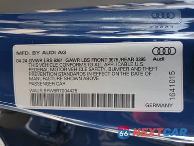 Zdjęcie 13 z 15 samochodu: 2024 AUDI E-TRON GT PREMIUM PLUS VIN:WAUFJBFW6R7004425 - miniatura