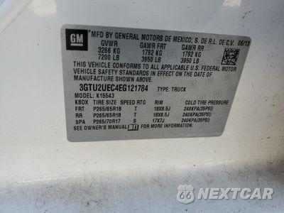 Zdjęcie 12 z 14 samochodu: 2014 GMC SIERRA K1500 SLE VIN:3GTU2UEC4EG121784 - miniatura