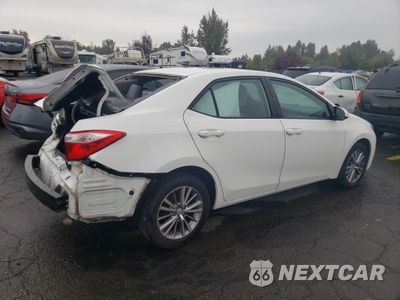 Trzecie zdjęcie samochodu z tyłu: 2015 TOYOTA COROLLA L VIN:5YFBURHE0FP193511 - miniatura