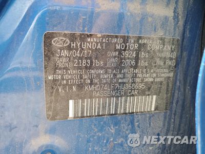 Zdjęcie 12 z 12 samochodu: 2017 HYUNDAI ELANTRA SE VIN:KMHD74LF7HU368695 - miniatura
