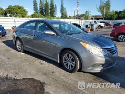 Czwarte zdjęcie samochodu z boku: 2014 HYUNDAI SONATA GLS VIN:5NPEB4AC2EH836581 - miniatura