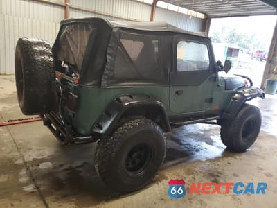 Trzecie zdjęcie samochodu z tyłu: 1997 JEEP WRANGLER / TJ SE VIN:1J4FY29P2VP449347 - miniatura