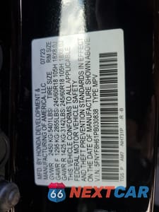 Zdjęcie 13 z 16 samochodu: 2023 HONDA PASSPORT TRAIL SPORT VIN:5FNYF8H61PB030838 - miniatura