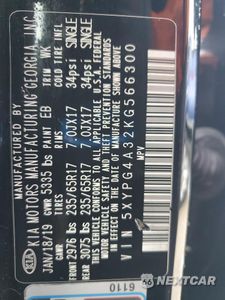 Zdjęcie 13 z 16 samochodu: 2019 KIA SORENTO L VIN:5XYPG4A32KG566300 - miniatura