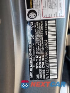 Zdjęcie 12 z 14 samochodu: 2023 MERCEDES-BENZ EQS SEDAN 53 4MATIC+ VIN:W1KCG5FB8PA036964 - miniatura