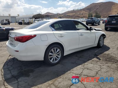 Trzecie zdjęcie samochodu z tyłu: 2014 INFINITI Q50 BASE VIN:JN1BV7AP7EM692744 - miniatura
