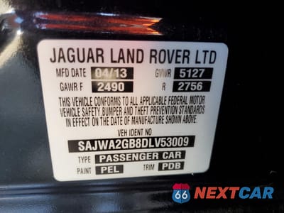 Zdjęcie 12 z 14 samochodu: 2013 JAGUAR XJL PORTFOLIO VIN:SAJWA2GB8DLV53009 - miniatura