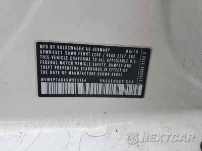 Zdjęcie 12 z 12 samochodu: 2016 VOLKSWAGEN E-GOLF SE VIN:WVWKP7AU4GW913754 - miniatura