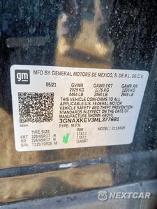Zdjęcie 13 z 14 samochodu: 2021 CHEVROLET EQUINOX LT VIN:3GNAXKEV3ML377681 - miniatura
