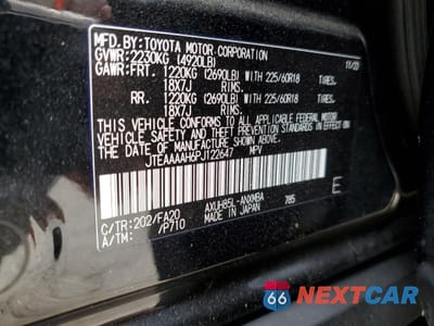 Zdjęcie 13 z 14 samochodu: 2023 TOYOTA VENZA LE VIN:JTEAAAAH6PJ122647 - miniatura