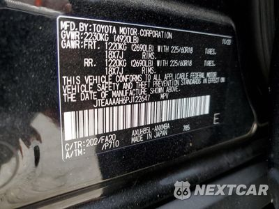 Zdjęcie 13 z 14 samochodu: 2023 TOYOTA VENZA LE VIN:JTEAAAAH6PJ122647 - miniatura