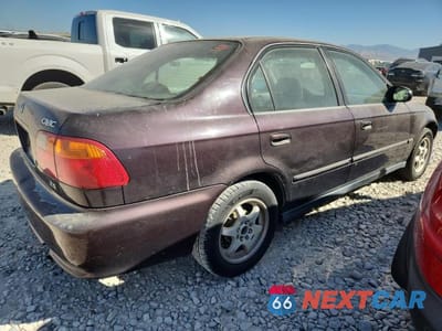 Trzecie zdjęcie samochodu z tyłu: 2000 HONDA CIVIC EX VIN:1HGEJ8643YL004583 - miniatura