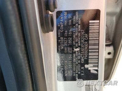 Zdjęcie 12 z 14 samochodu: 2015 HYUNDAI ACCENT GLS VIN:KMHCT4AEXFU820167 - miniatura