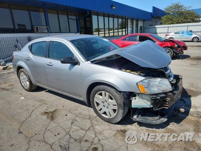 Czwarte zdjęcie samochodu z boku: 2014 DODGE AVENGER SE VIN:1C3CDZAB4EN140587 - miniatura