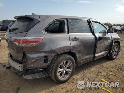Trzecie zdjęcie samochodu z tyłu: 2014 TOYOTA HIGHLANDER LE VIN:5TDBKRFH1ES067344 - miniatura