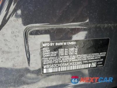 Zdjęcie 12 z 12 samochodu: 2021 BMW M5 VIN:WBS83CH05MCH33385 - miniatura
