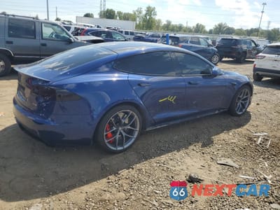Trzecie zdjęcie samochodu z tyłu: 2021 TESLA MODEL S VIN:5YJSA1E61MF442513 - miniatura