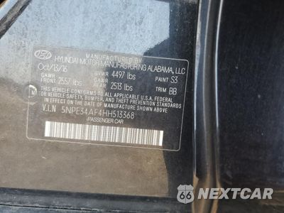 Zdjęcie 12 z 15 samochodu: 2017 HYUNDAI SONATA SPORT VIN:5NPE34AF4HH513368 - miniatura