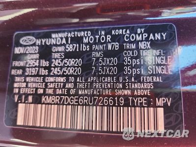 Zdjęcie 13 z 13 samochodu: 2024 HYUNDAI PALISADE CALLIGRAPHY VIN:KM8R7DGE6RU726619 - miniatura