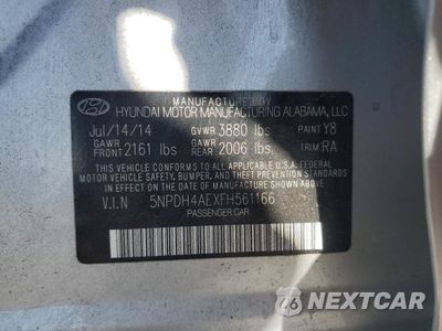 Zdjęcie 12 z 14 samochodu: 2015 HYUNDAI ELANTRA SE VIN:5NPDH4AEXFH561166 - miniatura