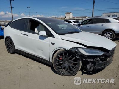 Czwarte zdjęcie samochodu z boku: 2017 TESLA MODEL X VIN:5YJXCDE2XHF060260 - miniatura