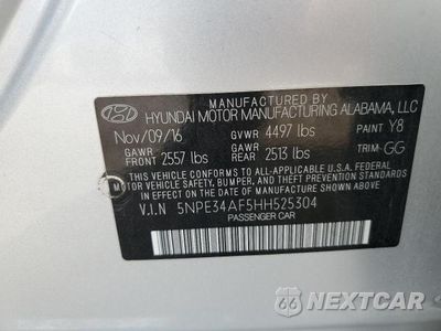 Zdjęcie 12 z 12 samochodu: 2017 HYUNDAI SONATA SPORT VIN:5NPE34AF5HH525304 - miniatura