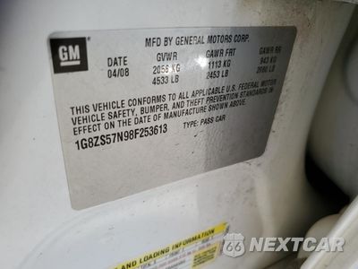 Zdjęcie 13 z 13 samochodu: 2008 SATURN AURA XE VIN:1G8ZS57N98F253613 - miniatura