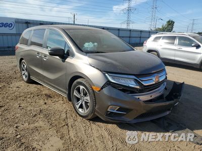 Czwarte zdjęcie samochodu z boku: 2019 HONDA ODYSSEY TOURING VIN:5FNRL6H89KB046961 - miniatura