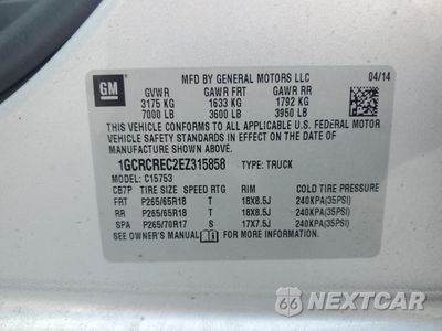 Zdjęcie 13 z 15 samochodu: 2014 CHEVROLET SILVERADO C1500 LT VIN:1GCRCREC2EZ315858 - miniatura