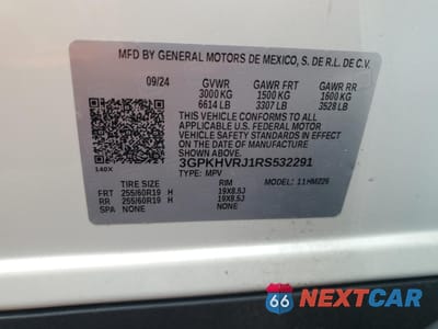 Zdjęcie 13 z 13 samochodu: 2024 HONDA PROLOGUE EX VIN:3GPKHVRJ1RS532291 - miniatura