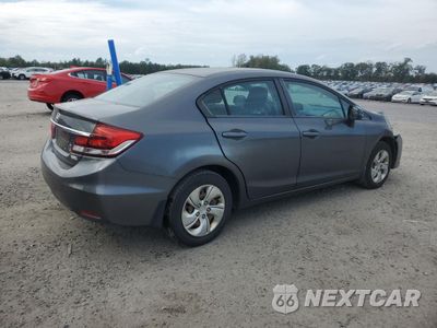 Trzecie zdjęcie samochodu z tyłu: 2013 HONDA CIVIC LX VIN:2HGFB2F54DH586630 - miniatura