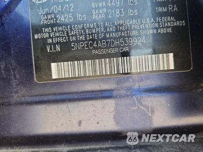Zdjęcie 12 z 12 samochodu: 2013 HYUNDAI SONATA SE VIN:5NPEC4AB7DH539924 - miniatura
