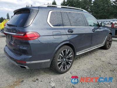 Trzecie zdjęcie samochodu z tyłu: 2019 BMW X7 XDRIVE50I VIN:5UXCX4C59KLS37822 - miniatura