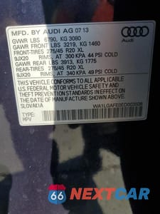 Zdjęcie 13 z 13 samochodu: 2014 AUDI Q7 PREMIUM PLUS VIN:WA1LGAFE0ED003508 - miniatura