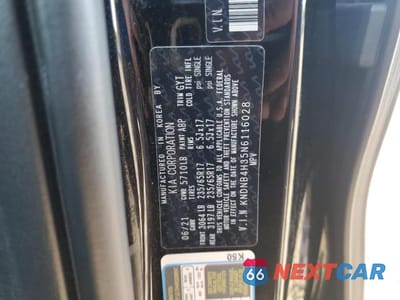 Zdjęcie 13 z 13 samochodu: 2022 KIA CARNIVAL LX VIN:KNDNB4H35N6116028 - miniatura