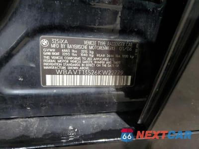 Zdjęcie 12 z 12 samochodu: 2006 BMW 325 XIT VIN:WBAVT13526KW22779 - miniatura