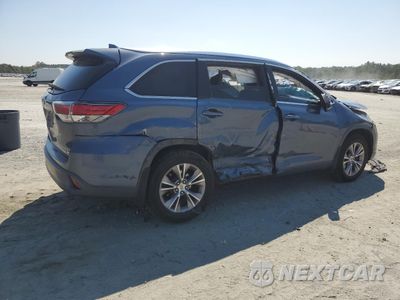 Trzecie zdjęcie samochodu z tyłu: 2015 TOYOTA HIGHLANDER XLE VIN:5TDJKRFH9FS183937 - miniatura